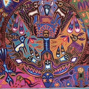 Hand stitched artwork