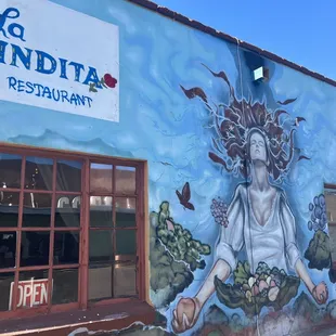 Mural on the side of La Indita