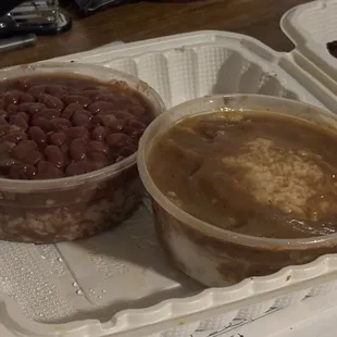 Red beans and rice / rice and gravy