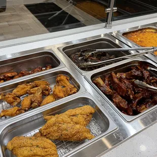 a variety of food items