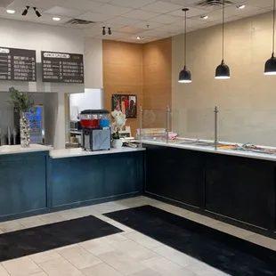 the interior of the restaurant