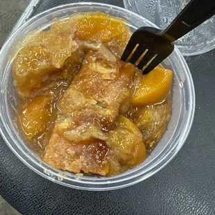 Peach cobbler