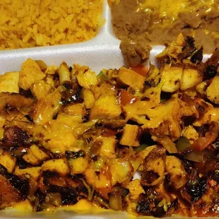 This was supposed to be chicken fajitas. That is definitely not  fajitas