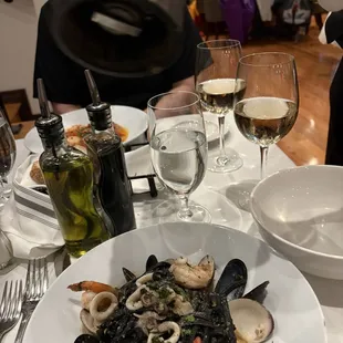 Black Linguine Ai Frutti di Mare