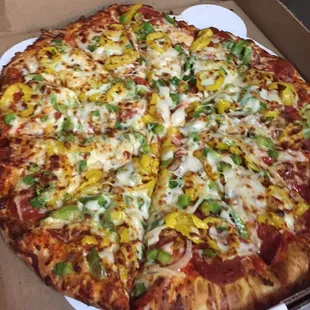pizza, food