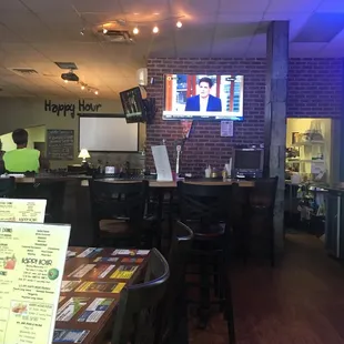 the inside of the restaurant