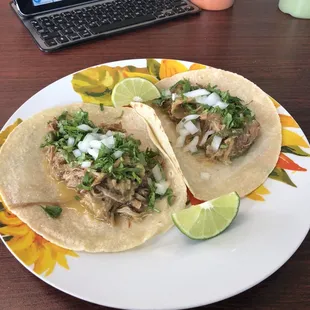 Carnitas on corn