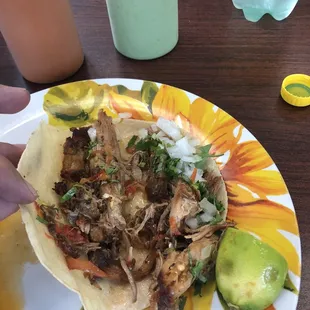 Carnitas n salsa in corn. Mmmmmm