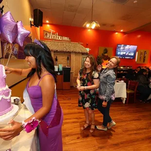 Ever supportive auntie mamas:))) for our birthday princess:))