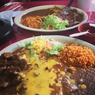 Mexican food fr Angelica&apos;s. Yummie