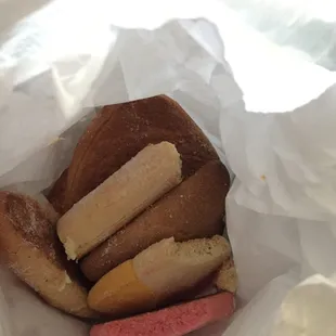 Variety of sweet breads. Lol  snacking on them already lol.