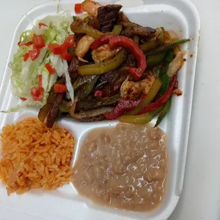 Fajitas Mar y Tierra