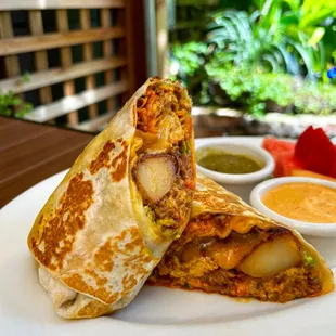 Breakfast Burrito with Chorizo