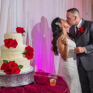 Cake Cutting on patio