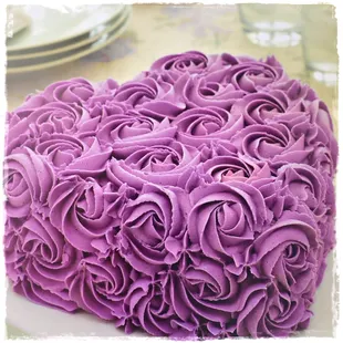 Purple Rose Cake