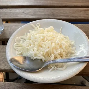 Excellent! Freshly shaven Parmesan