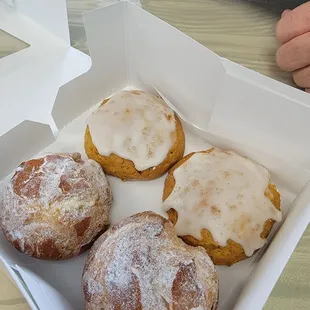 Cream Puffs and Pumpkin Cookies