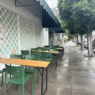 outside