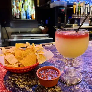 Margarita, chips and salsa!