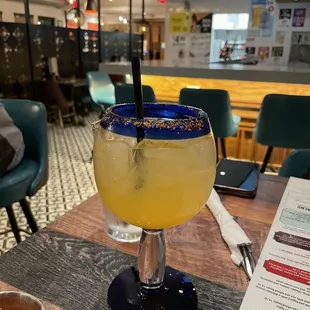  a margarita in a glass