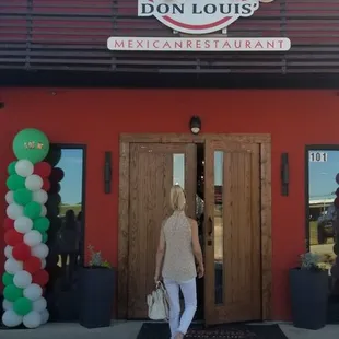 The front of the restaurant