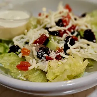 a plate of salad