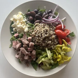 Greek Grain Bowl* | with Steak