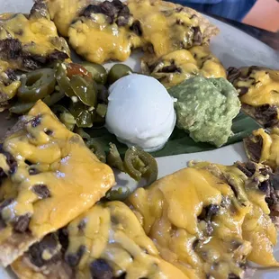 Beef fajita nachos