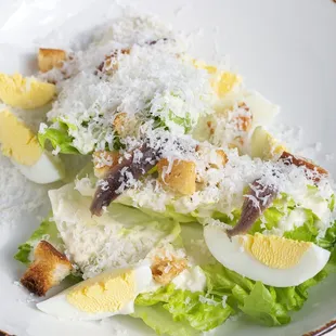 CESARE with Romaine hearts, anchovy-lemon dressing, Parmigiano-Reggiano &amp; house-made croutons