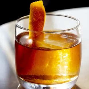 VECCHIO; single barrel Russel's Reserve bourbon, bitters, Demerrera sugar.