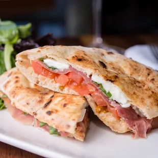 Parma; Prosciutto di Parma, mozzarella di bufala, heirloom tomatoes, basil