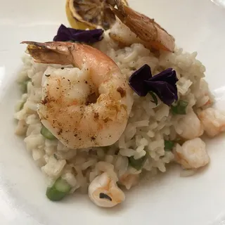 Risotto al Limone con Gamberi e Asparagi