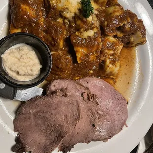 Ravioli Dinner Combination Roast Beef and Ravioli