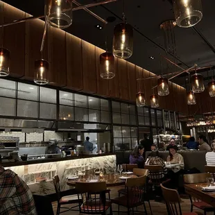 inside/open kitchen view