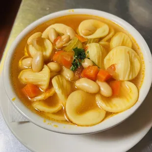 Angelino&apos;s house-made Cannellini Bean &amp; Pasta soup.