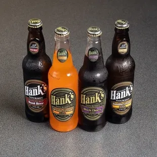 Hanks creamy drink: orange,vanilla,root beer and black cherry