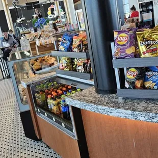 The offerings at the stand