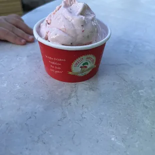 Strawberry gelato