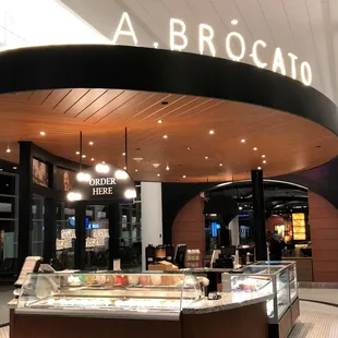 the inside of a restaurant