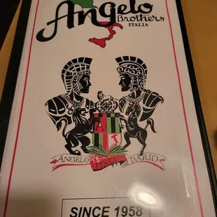 a sign for the restaurant