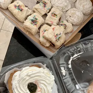 &quot;wedding cookies&quot;, cuccidati cookies &amp; 1 St. Joseph zeppole