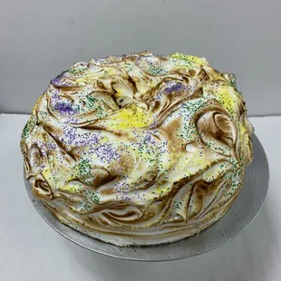 Baked Alaska King Cake