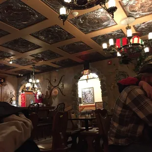 The dining room of Angelo's.