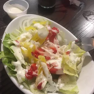 Side salad that came with the meals - nice size with good toppings