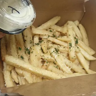 Truffle parmesan fries