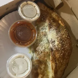 Meatball calzone
