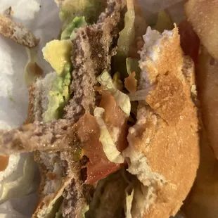Junior burger with the fixings!