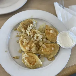 Pierogi added onions