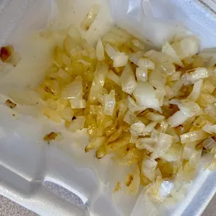 Extra onions for pierogis.