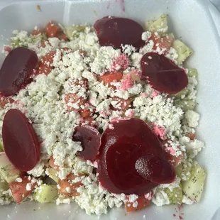 Avenue salad plus beets.